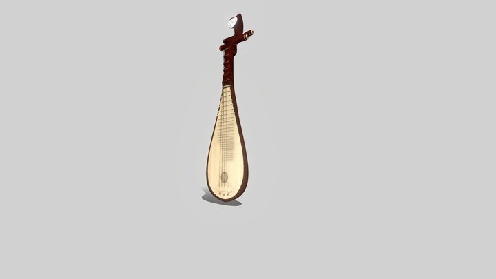 Chinese Lute 琵琶 3D Model