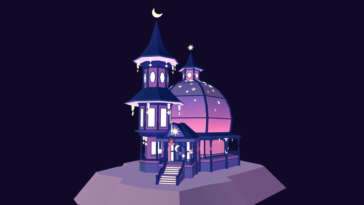 Wizard Workshop Diorama 3D Model