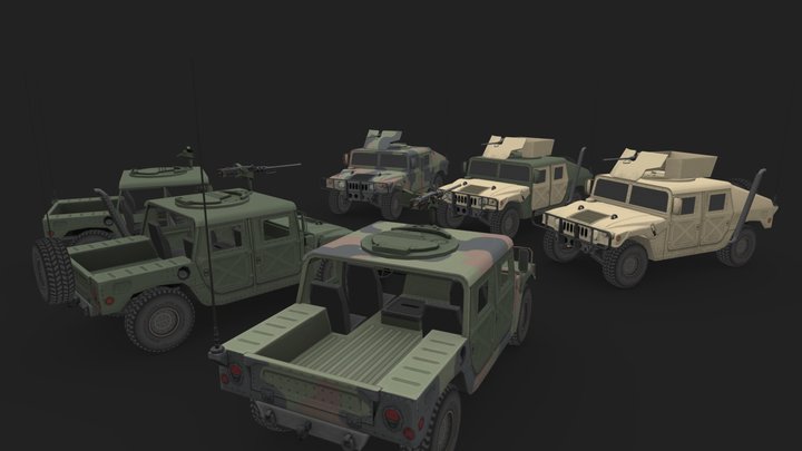 M998 Humvee 3D Model