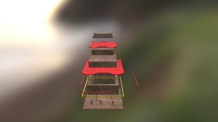 Temple 3D Model