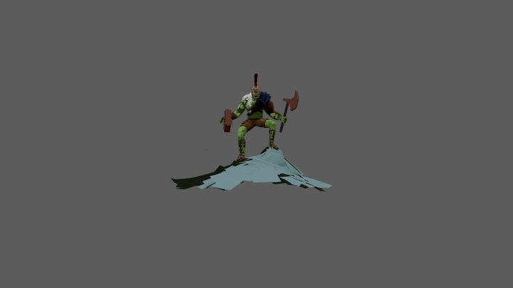 The Hulk: Ragnarok Gladiator 3D Model