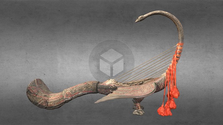緬式豎琴鳳凰（107年度傳統藝術中心數位典藏專案） 3D Model