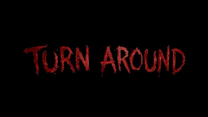 Turn Around - PSX Blood Text Decal 3D Model