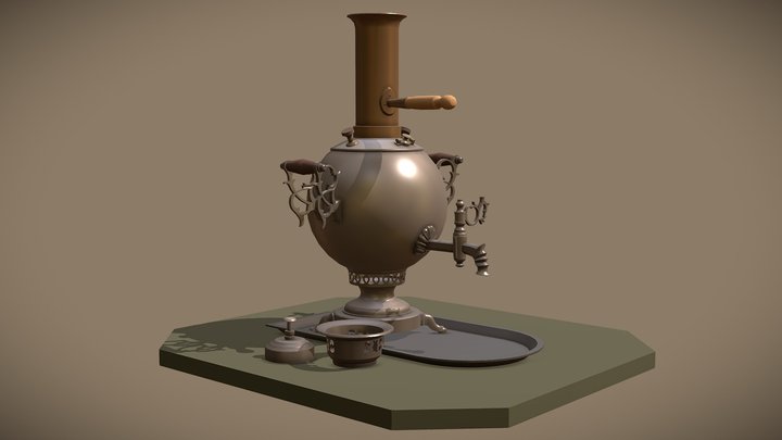 Coursework - Samovar (Draft) 3D Model