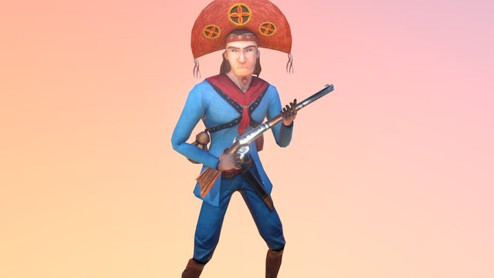 Hero Candeeiro - Cangaço 3D 3D Model