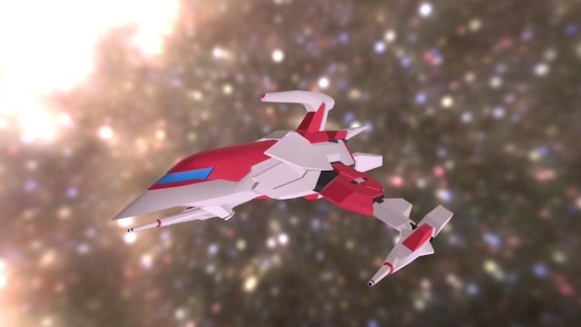Silver-Hawk Legend Burst 3D Model