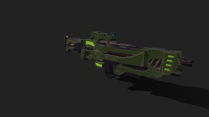 Sci-fi gun 3D Model
