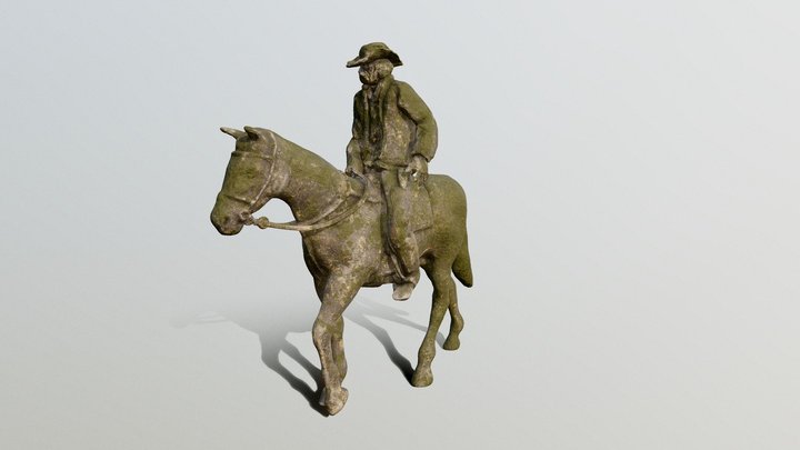 COWBOY on HORSE 3D Model