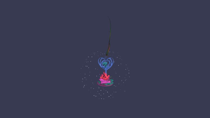 futuristic flower 3D Model