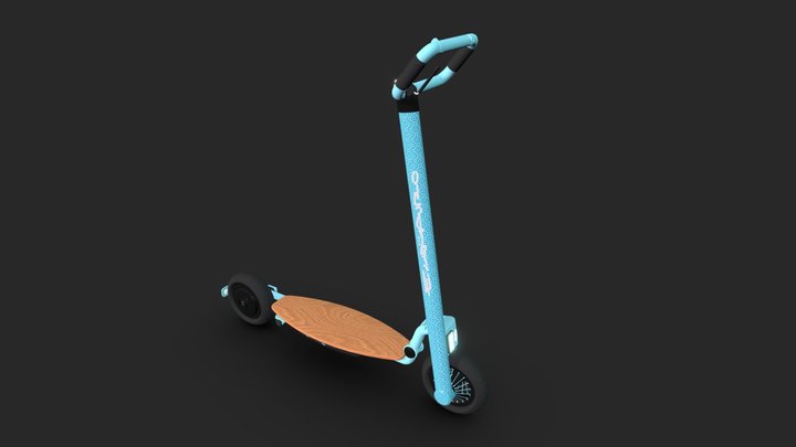 Kuma. Electric Scooter Portable 3D Model