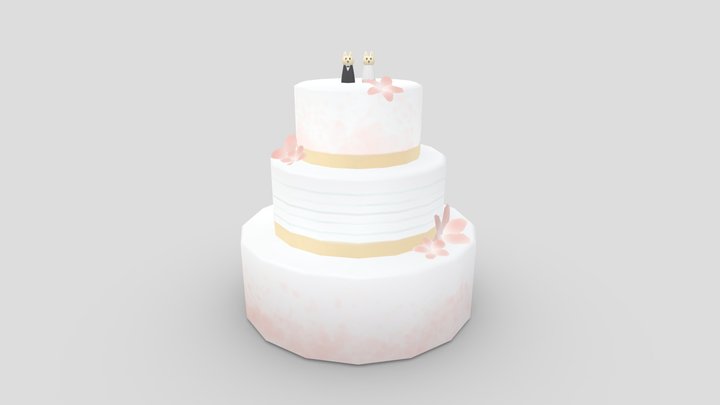 Wedding Cake 3D Model