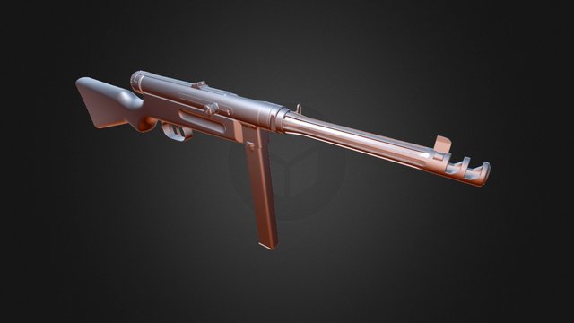 Beretta MAB 38/42 3D Model
