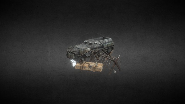 Small-ww2-scene 3D Model