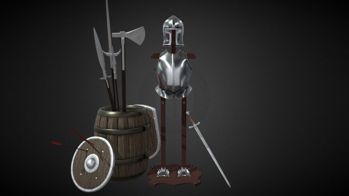 Props for game 3D Model