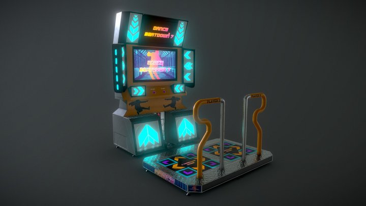 Dance Arcade Machine 3D Model