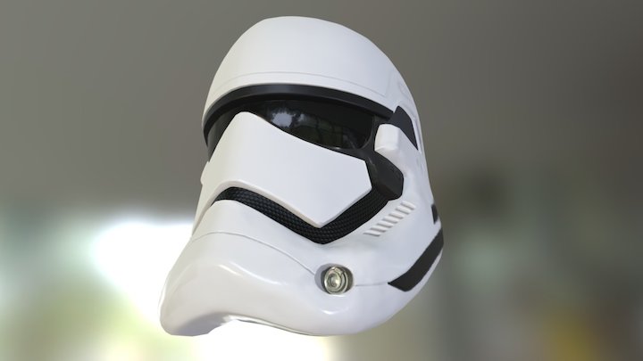 Stars Wars Storm Trooper helmet 3D Model