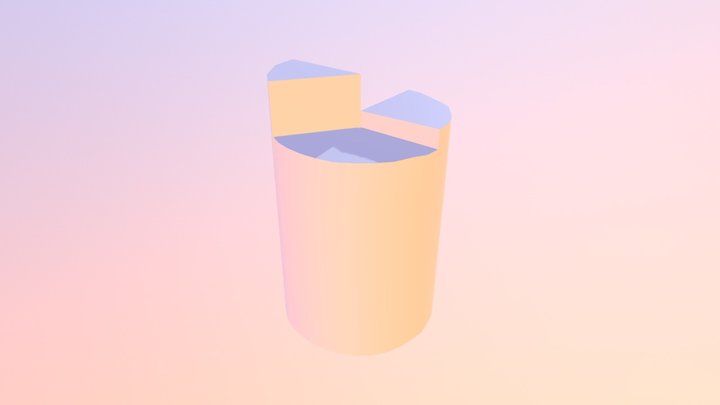 Extruded Cylinder 3D Model