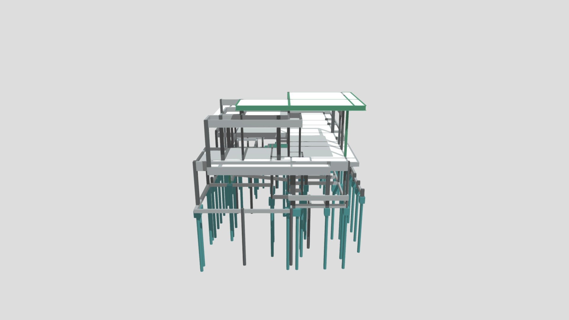 Projeto Estrutural - Residência TS — Sketchfab embed 3D viewer