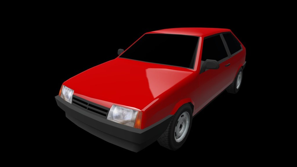 3D model Vaz 2108 Car VR / AR / low-poly