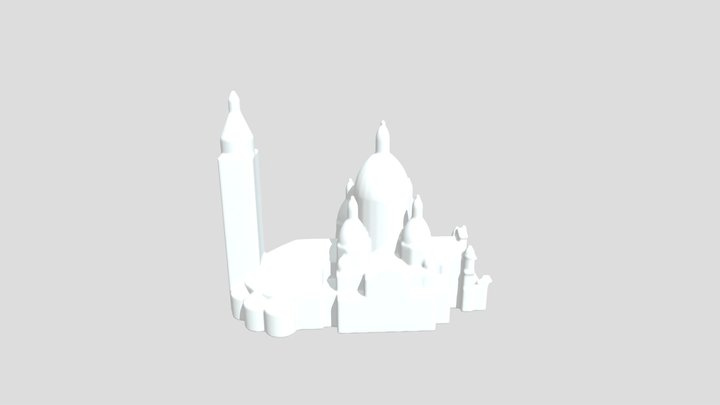 Basílica del Sagrado Corazón 3D Model