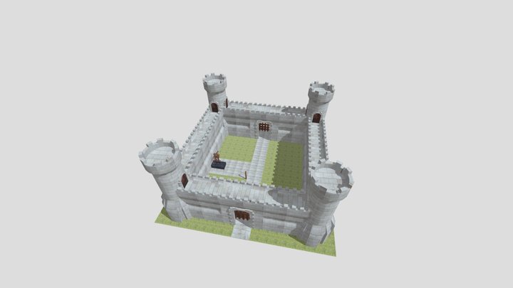 Enviromental Modeling Castle 3D Model