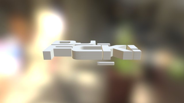 Logo DJ Fck!. 3D Model