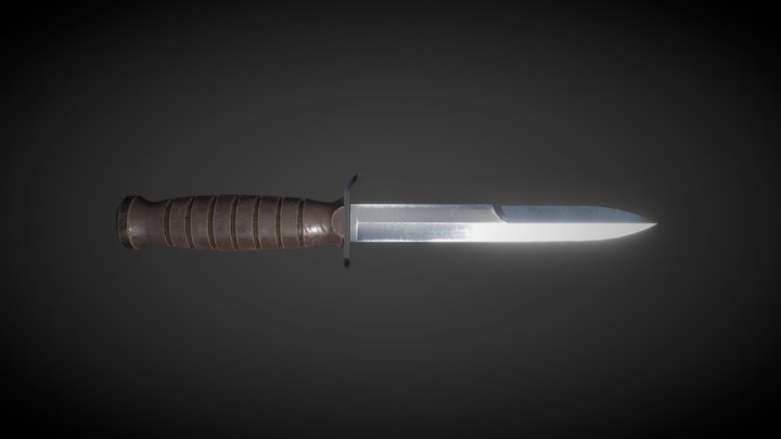 M3 Bayonet 3D Model