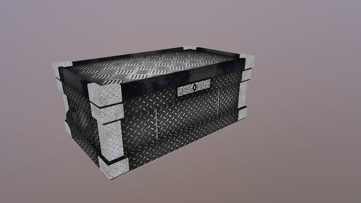 sheet metal box with notches 3D Model