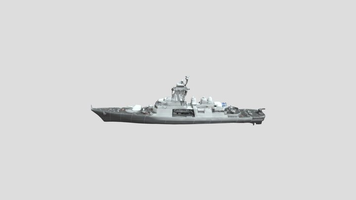 Battleship Visualization 3D Model