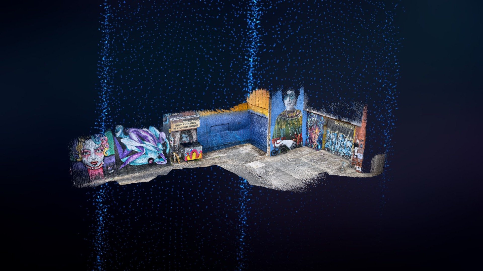 Lygon St 3D Mural outside of Rayyan's apartment