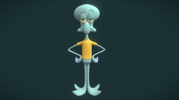 Squidward from SpongeBob 3D Model