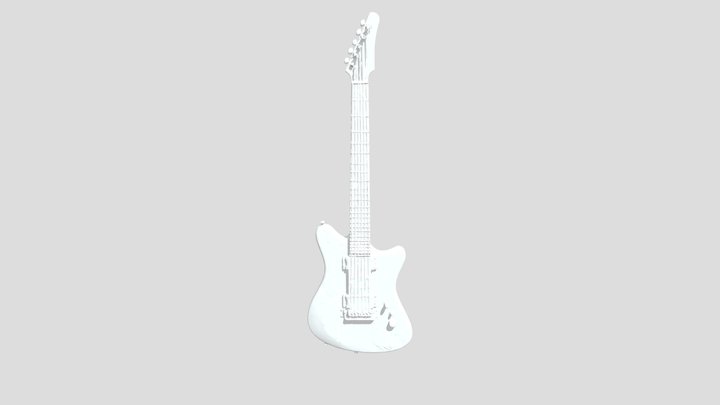 Black Beauty Guitar 3D Model