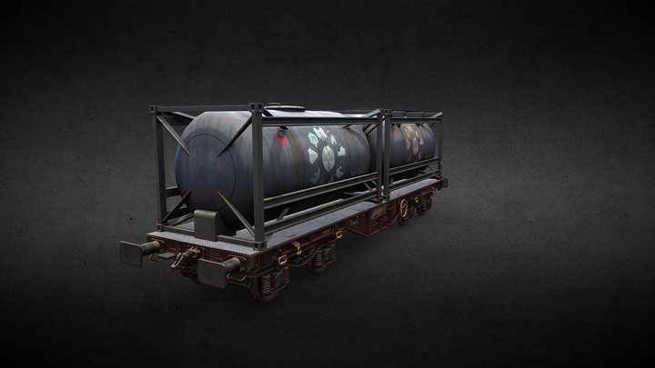 Railway wagon 3D Model
