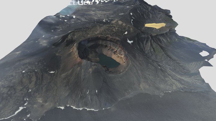 Cone E, Okmok Volcano 3D Model