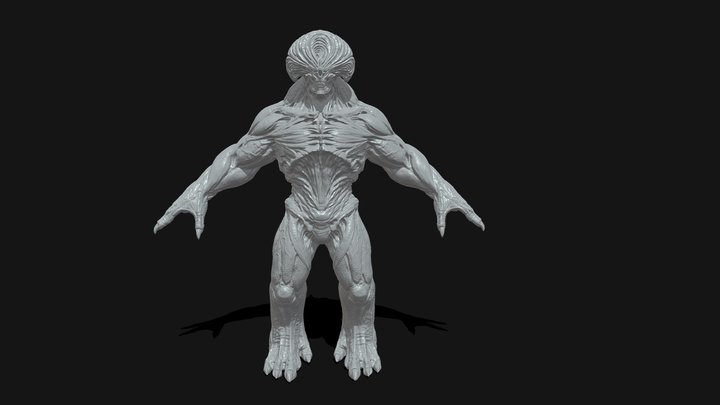 Blood Demon HighPoly Model Preview 3D Model