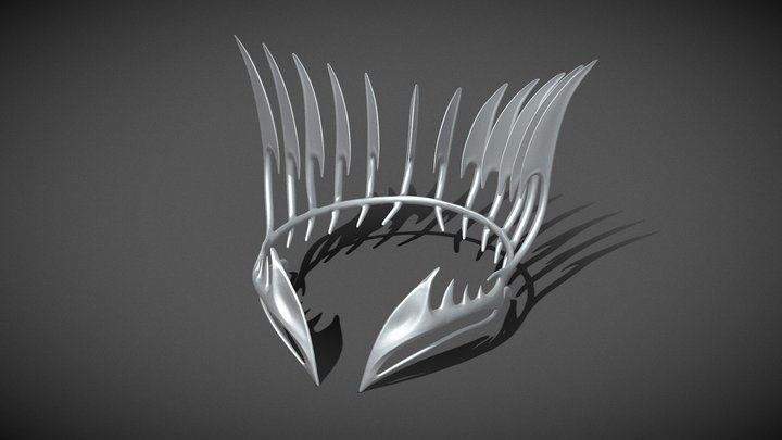 Dark Fantasy Crown | Original Design | 3D Print 3D Model