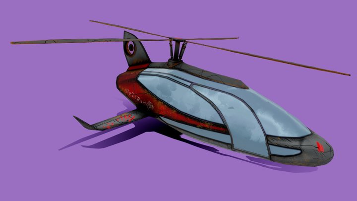 SlickCopter 3D Model