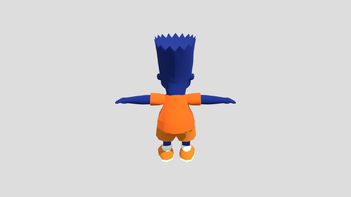 bart blue 3D Model