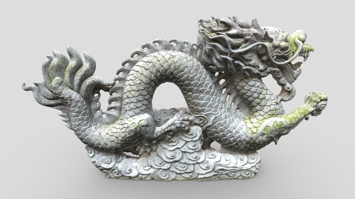 Chinnese Stone Dragon 石雕龍 3D Model