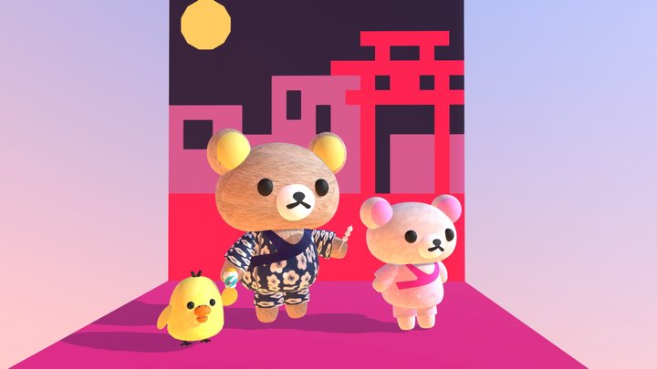Obon Festival 3D Model