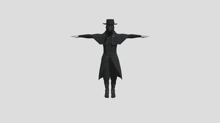 Mr Jonny Top Hat 3D Model