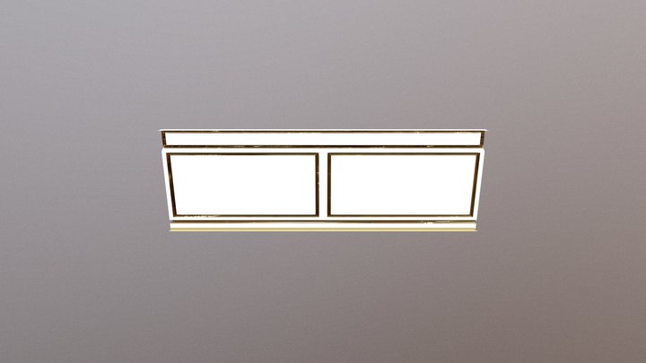 Balroom wall long 3D Model
