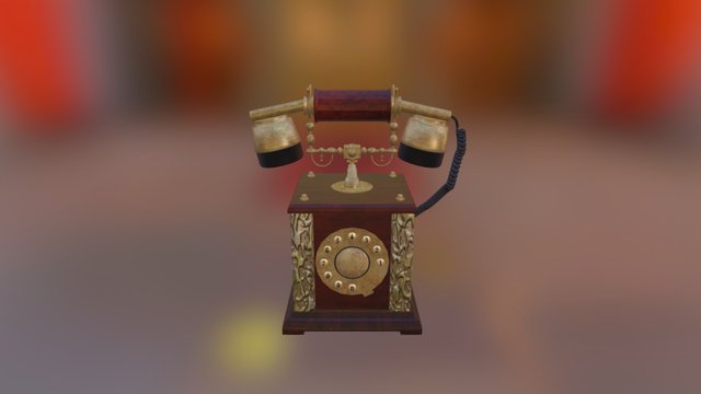 Old Fashioned Telephone 3D Model