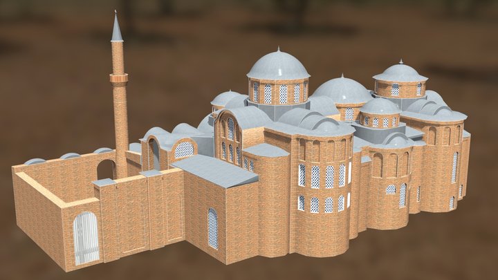 Mosque Zeyrek Camii, Turkey (z18) 3D Model