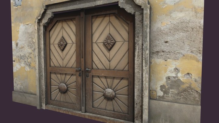 Wooden Door in Austria – Gratis 3D-model STL