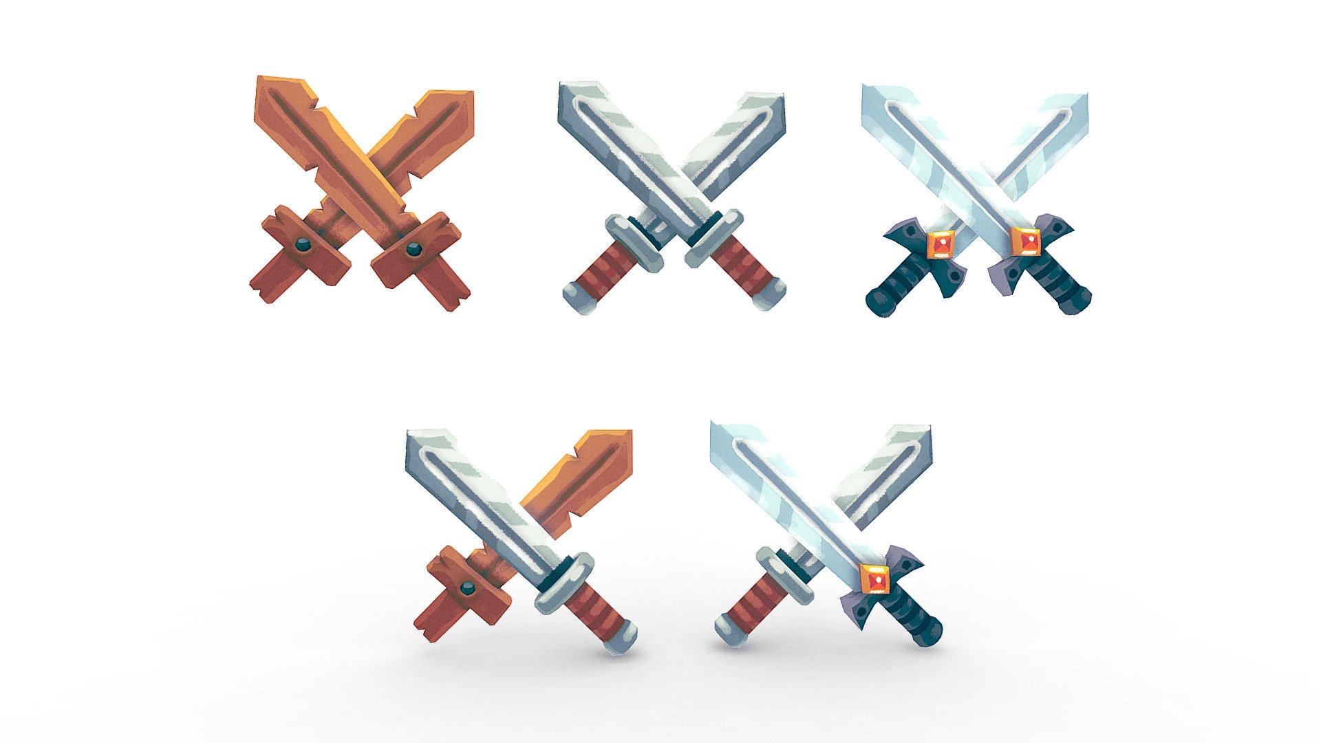 Weapon Set Lowpoly