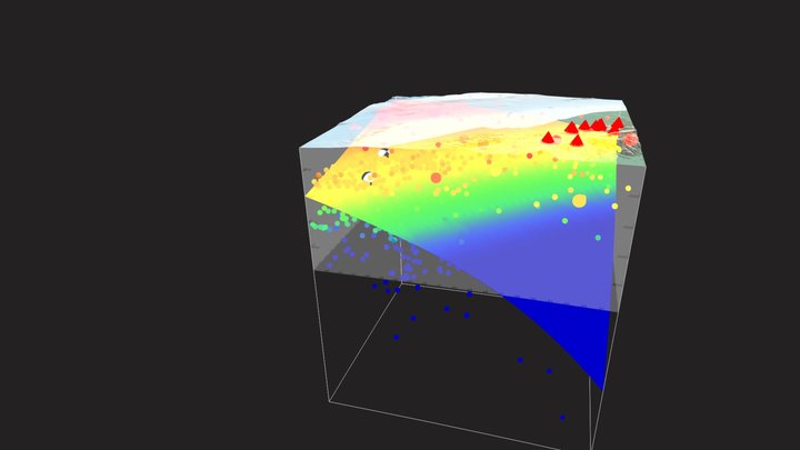3D Seismic model of a region along Sumatra 3D Model