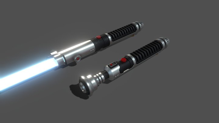 Custom Lightsaber 5a and 5B 3D Model