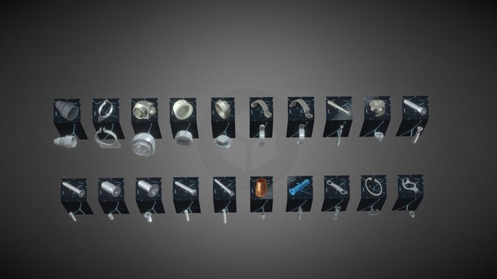 Fastening Elements (part 1) 3D Model