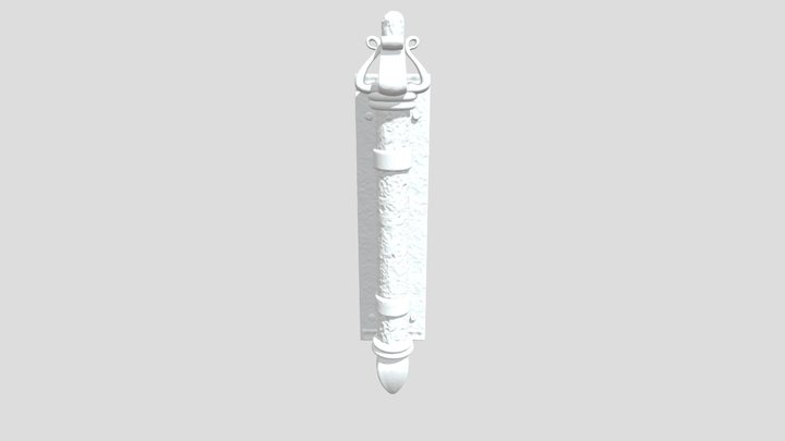 Ornate Door Handle 3D Model